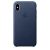 Чехол для iPhone Apple iPhone X Leather Case Midnight Blue